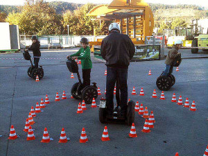 Segway-Parcours im Rahmen des Mitarbeiterfests der Tübinger Firm